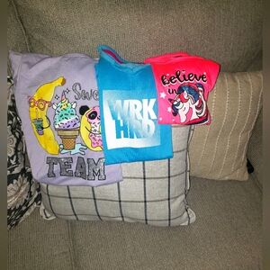 Girls Bundle 2 shirts and  NWT nightgown size 14/16